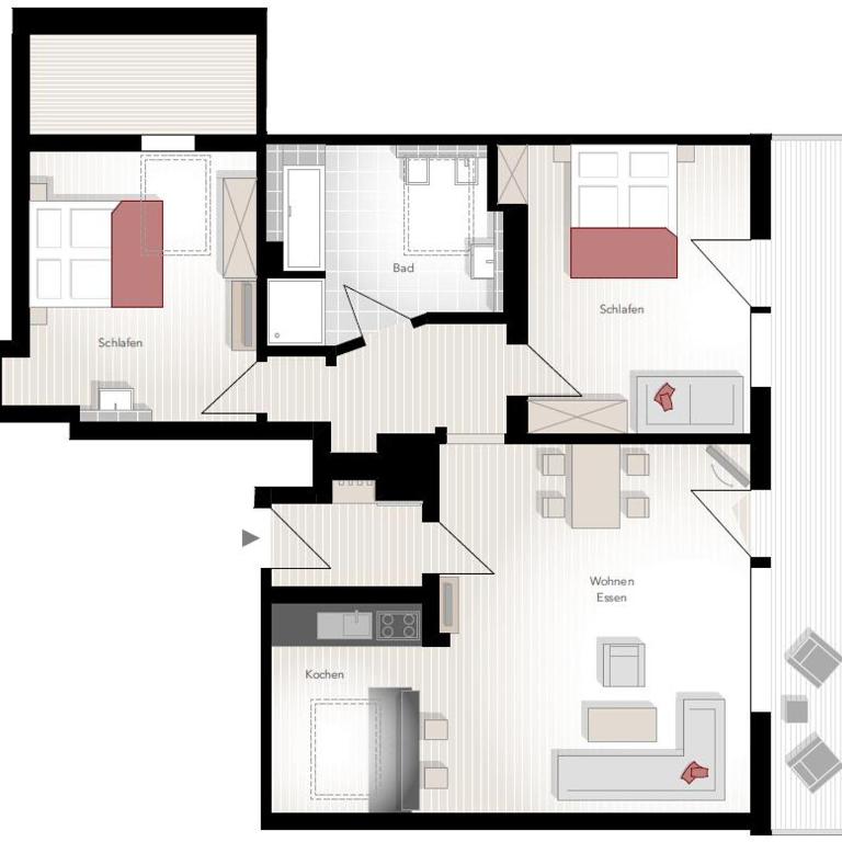 Gaisbock der DorfUrlaub - Apartment mit 2 Schlafzimmern - 2