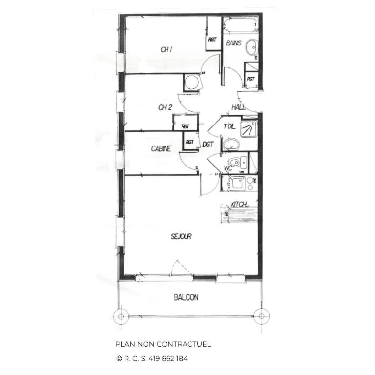 Résidence Courmayeur - Appartement rénové aux pieds des pistes pour 8 personnes MAE-4104 - Apartment - 1