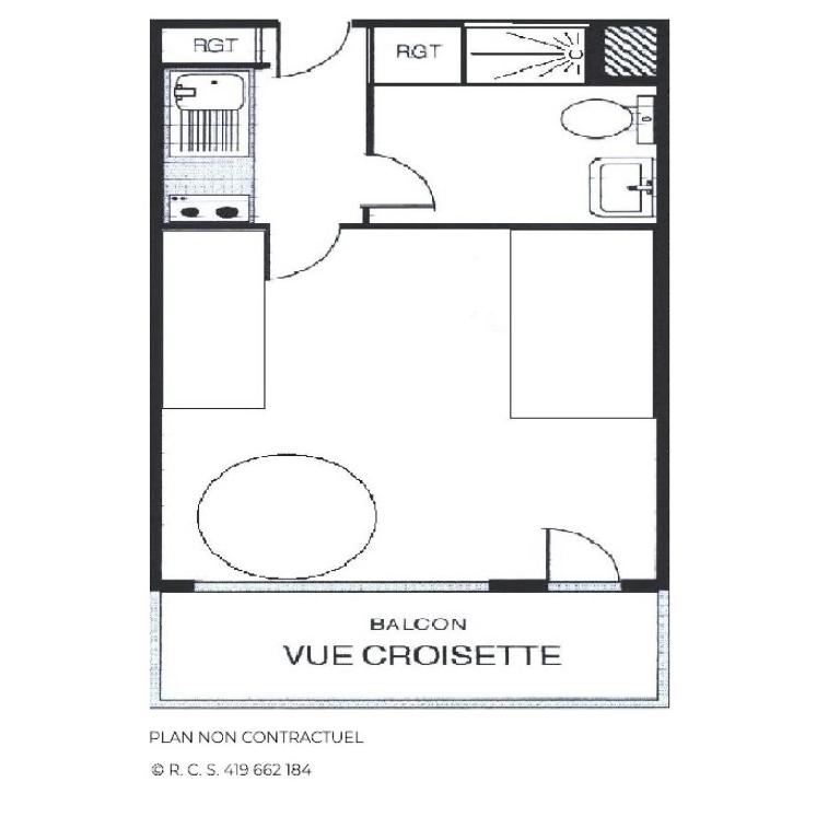 Résidence Aravis - Ski aux pieds studio 3 personnes au coeur des Ménuires MAE-5834 - Studio - 6