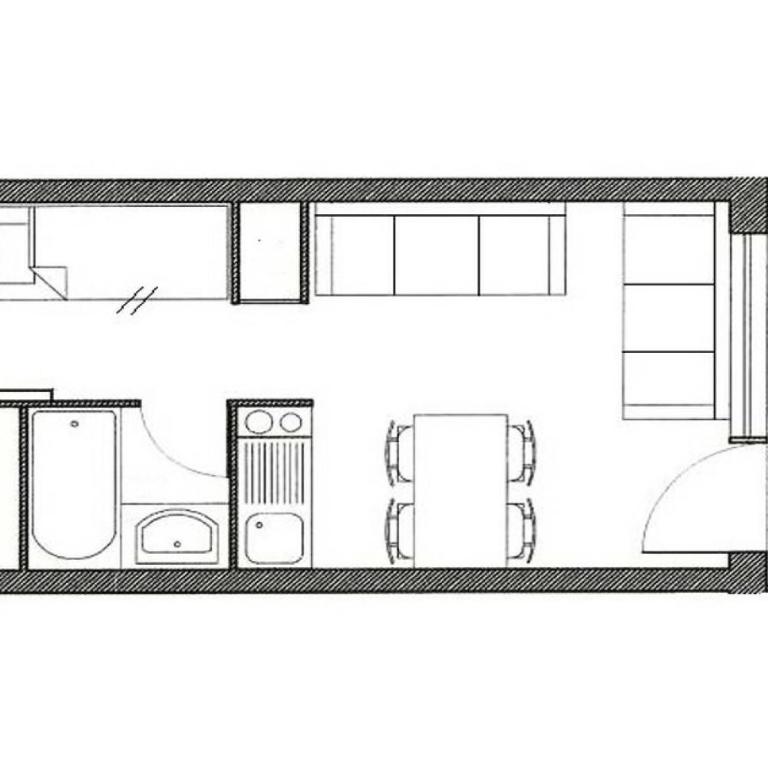 Résidence Boedette A - Appartement rénové · Départ et retour skis aux pieds · Balcon vue montagnes MAE-1114 - Studio - 12