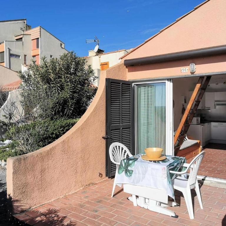 Résidence Maisons De La Mer 1 - Magnifique studio rénové pour deux personnes en front de mer à Port Leucate. Réf: 1MM1_91 MAE-6954 - Estudio - 2
