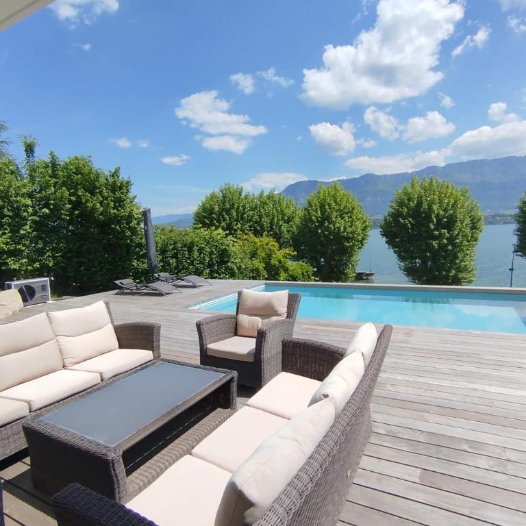 Villa Piscine chauffée vue et accès lac climatisation - Villa - 37