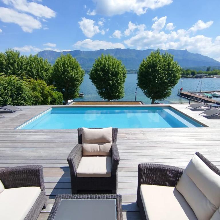 Villa Piscine chauffée vue et accès lac climatisation - Villa - 39