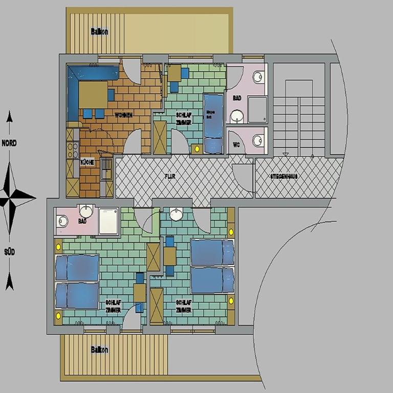 Zeitlos Apartments - Gerlos - Apartment mit 3 Schlafzimmern und Balkon - 9