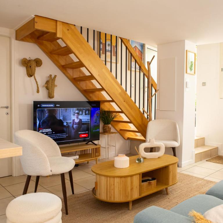 Duplex carré d'or au calme sur cour 100m de la plage - Appartement 3 Chambres - 7