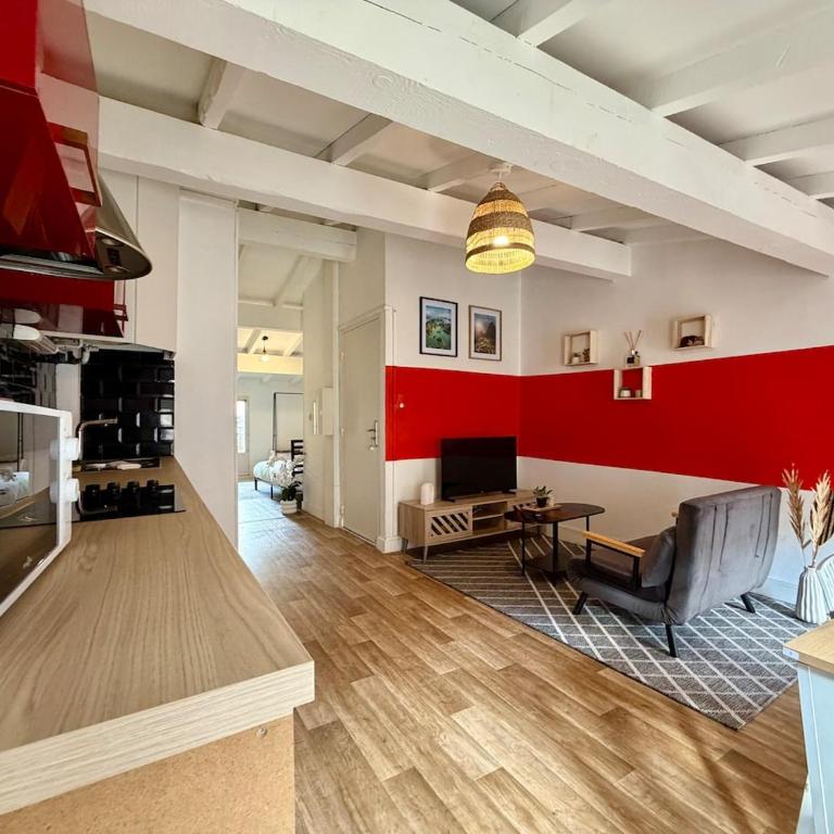 L'Etoile Rouge - T2 Proche Gare et Centre Ville - Apartment mit 1 Schlafzimmer - 3