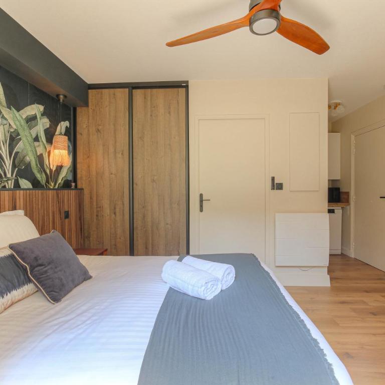 Studio chic piscine, jardin et parking, Lyon 3 - Appartement 1 Chambre - 12