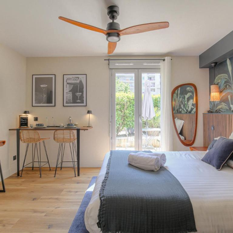 Studio chic piscine, jardin et parking, Lyon 3 - Appartement 1 Chambre - 9