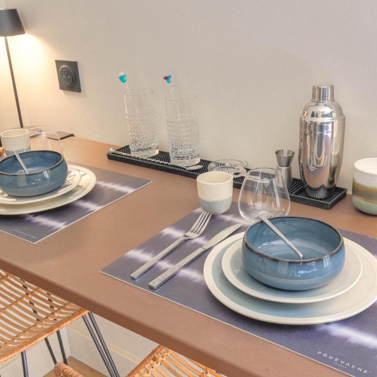 Studio chic piscine, jardin et parking, Lyon 3 - Appartement 1 Chambre - 8