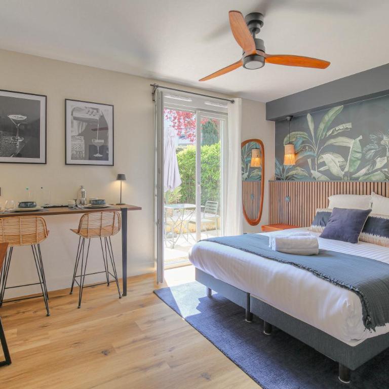 Studio chic piscine, jardin et parking, Lyon 3 - Appartement 1 Chambre - 1