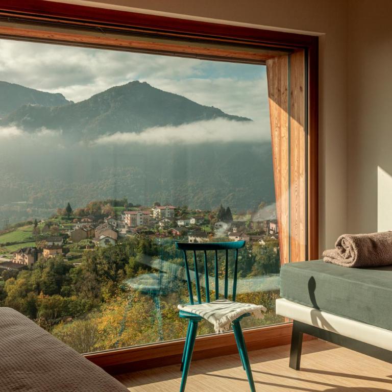 Maso al Sole Agriturismo - Habitación Doble con vistas a la montaña - 3