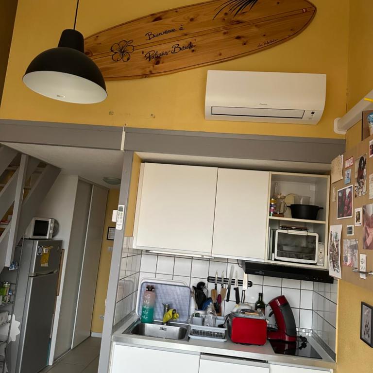 Appt T2 climatisé, climatisation neuve cette année!, Piscine, la Plage à 130m! Parking privé clos, Lave-linge, Lave-vaisselle, Draps, Linge et Ménage inclus! - Appartement 1 Chambre - 6