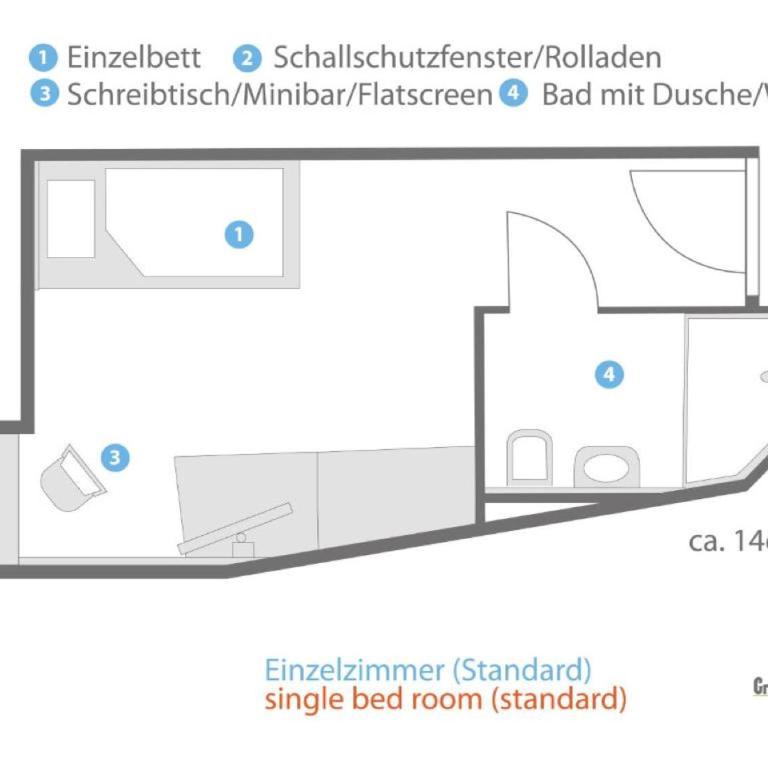Hotel Grüner Baum - Einzelzimmer - 4