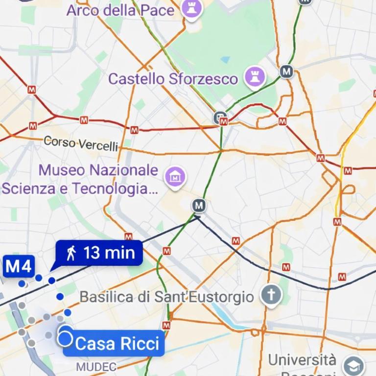 Appartamento 6 posti - Casa Ricci- Navigli-Mudec - Appartamento con 2 Camere da Letto e Vista Giardino - 13