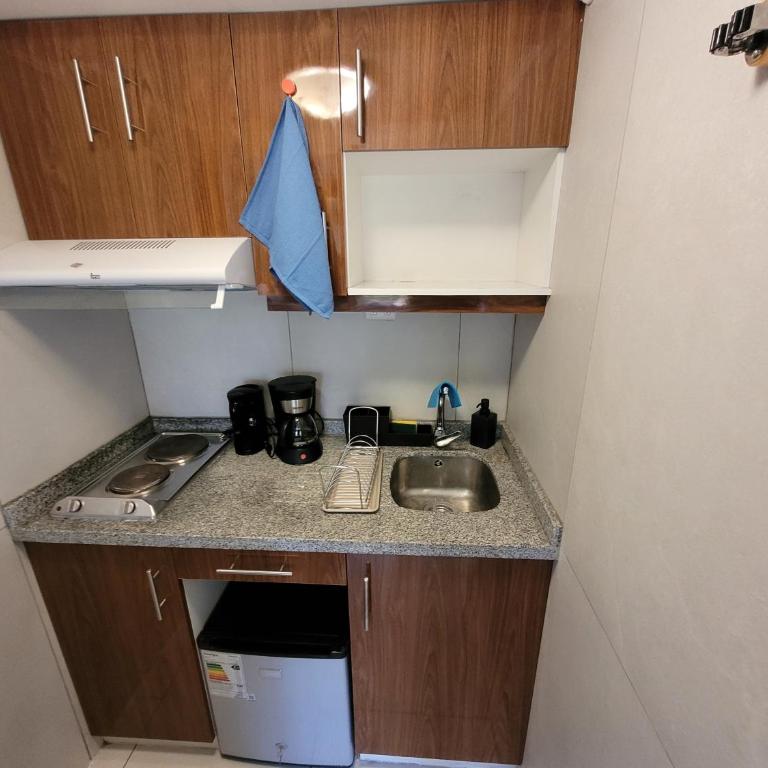 01 Comodo, cama KING con Estacionamiento Providencia - One-Bedroom Apartment - 14