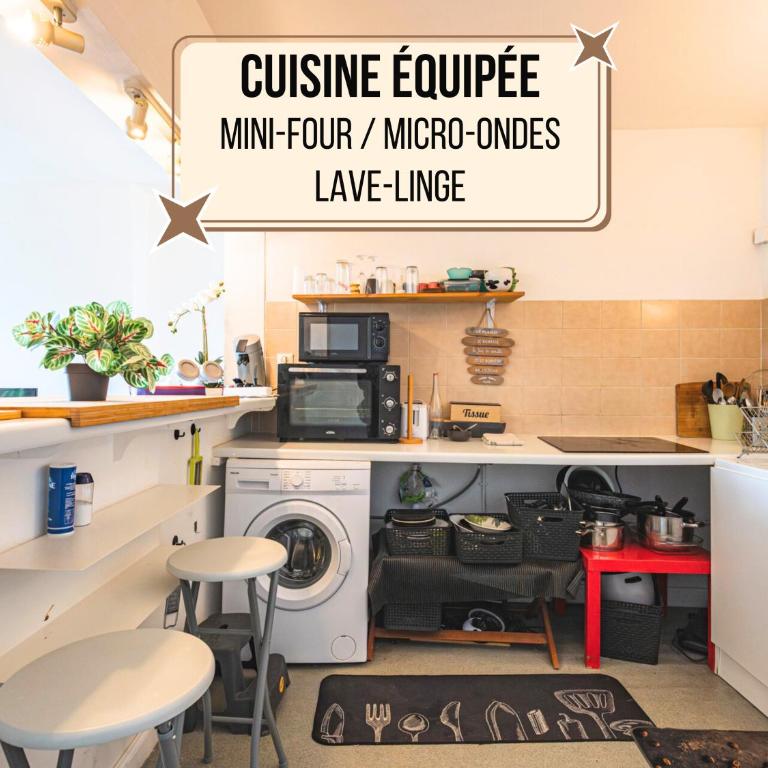 LYS - Idéal pour familles & amis - Hypercentre - Vue Fontaine Subé et Cathédrale - Wifi - Machine à laver - Gare, Cathédrale de Reims, Commerces, Restaurants & Transports en commun accessibles à pied en moins de 10 minutes - Appartamento Deluxe con 2 Camere da Letto - 11