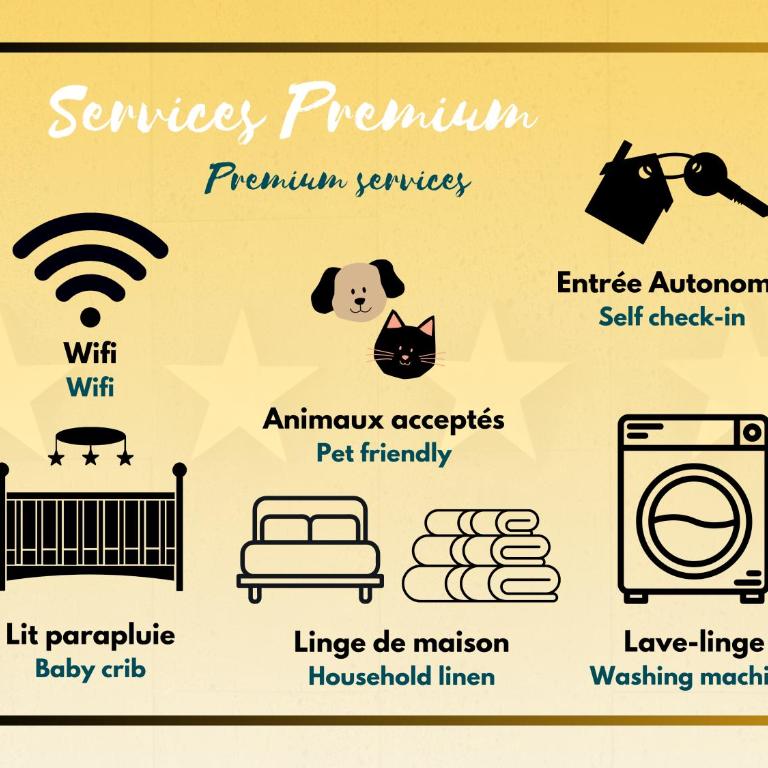 LYS - Idéal pour familles & amis - Hypercentre - Vue Fontaine Subé et Cathédrale - Wifi - Machine à laver - Gare, Cathédrale de Reims, Commerces, Restaurants & Transports en commun accessibles à pied en moins de 10 minutes - Appartamento Deluxe con 2 Camere da Letto - 7