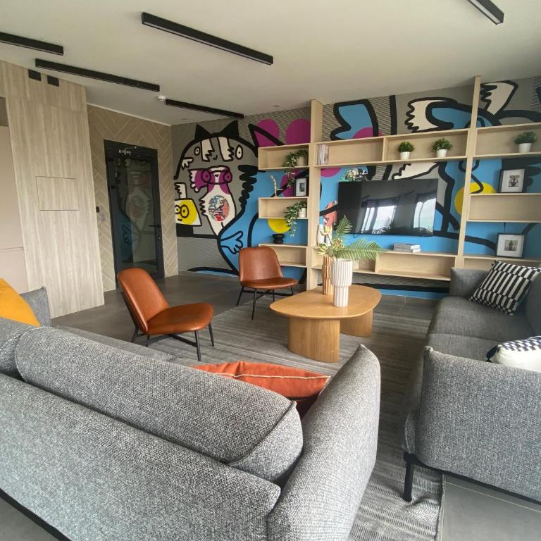 Gran Dpto Vista Mar 3D2B, Piscina, Cancha, Terraza - One-Bedroom Apartment - 23