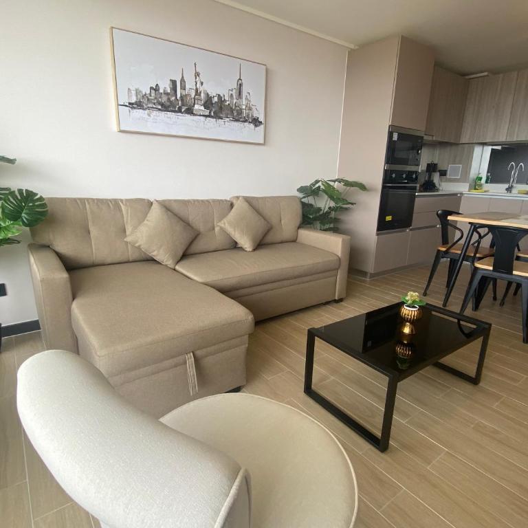 Gran Dpto Vista Mar 3D2B, Piscina, Cancha, Terraza - One-Bedroom Apartment - 4