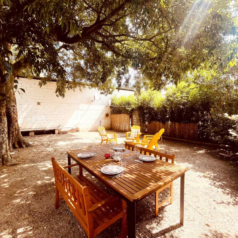 Le patio, jardin privatif, tennis - One-Bedroom House - 25