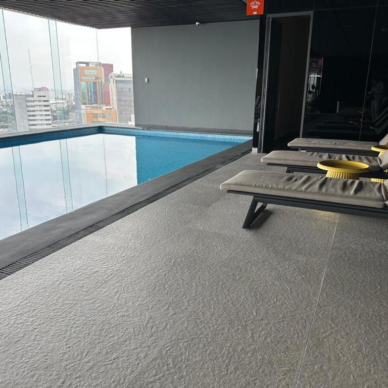 Loft a pasos Reforma | Alberca Gimnasio | Spa - One-Bedroom Apartment - 46