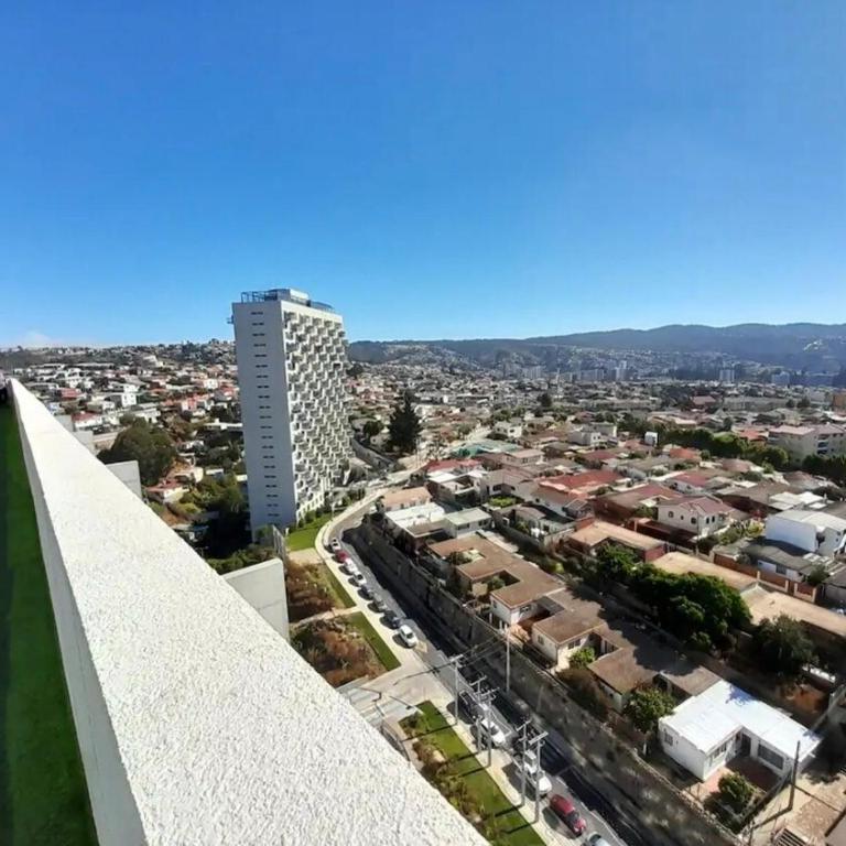 Departamento Con piscina en la terraza y cerca de Viña - One-Bedroom Apartment - 12