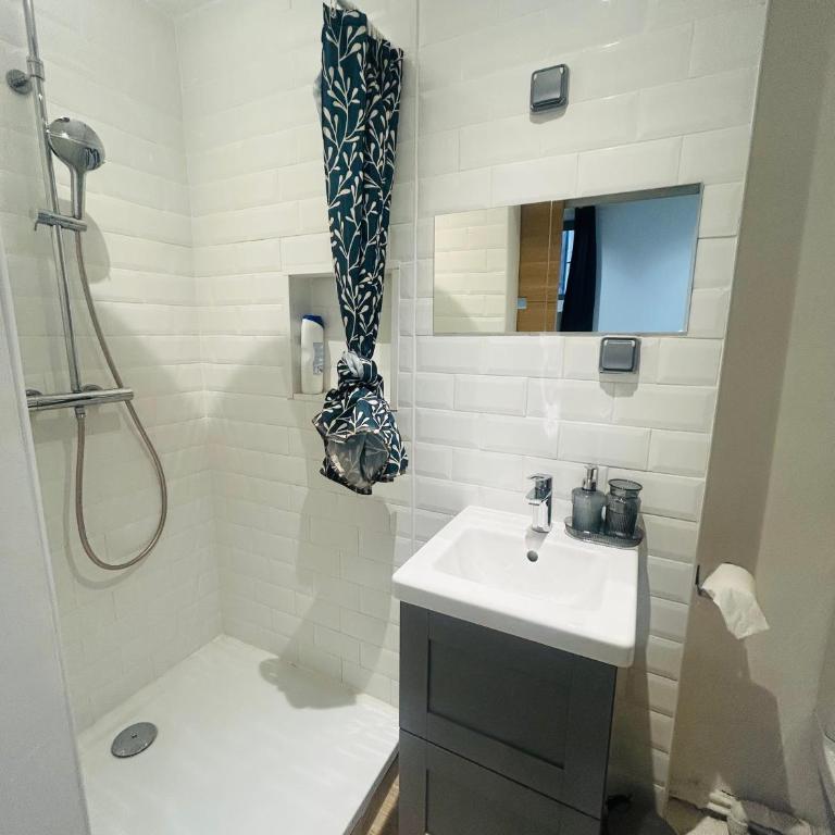 Appartement TYPIQUE ESTAQUE 5 mn port et gare Estaque - Chambre Double avec Salle de Bains Privative - 4