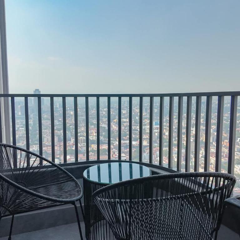 Best Mexico City Views Jacuzzi Sauna Pool & GYM - Apartamento de 1 Dormitorio con balcón y vistas a la ciudad - 3