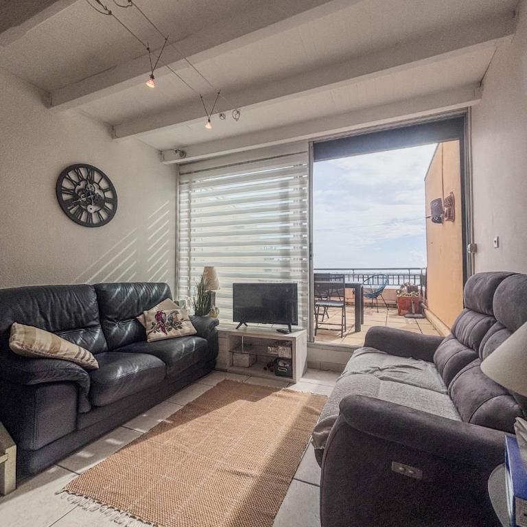 Sublime résidence, Piscine, Accès plage & Port de plaisance - Two-Bedroom Apartment with Terrace and Sea View - 10