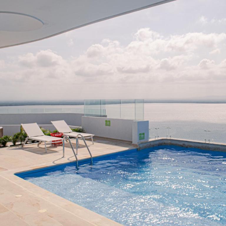 Apartamento familiar 2 Habitaciones, Vista Ciénaga Rooftop Piso 17 Cielo Mar Cartagena - Two-Bedroom Apartment - 24