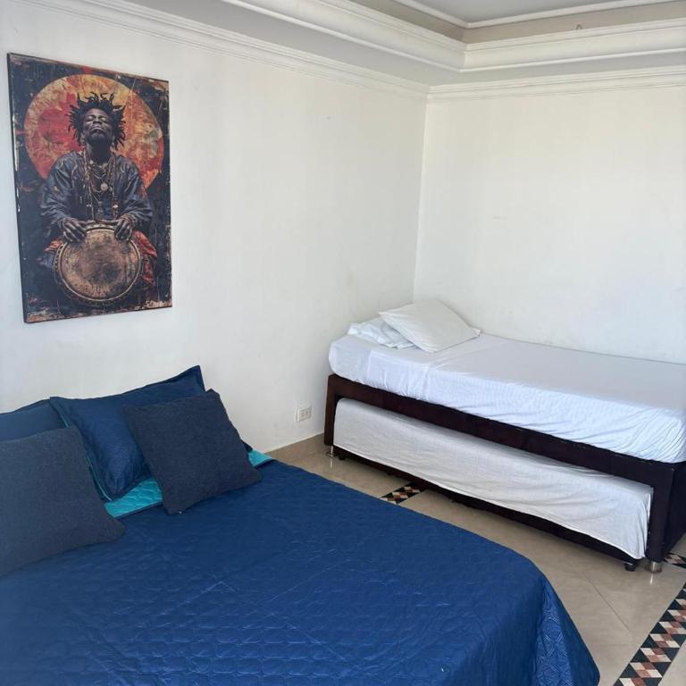 Amoblados , Cartagena, El Laguito - Two-Bedroom Deluxe Apartment with Balcony - 9