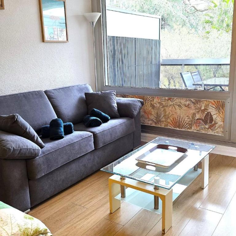 Studio 4 pers piscine plage à pied - Appartement - Vue sur Jardin - 36