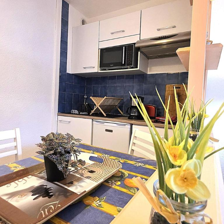 Studio 4 pers piscine plage à pied - Appartement - Vue sur Jardin - 27
