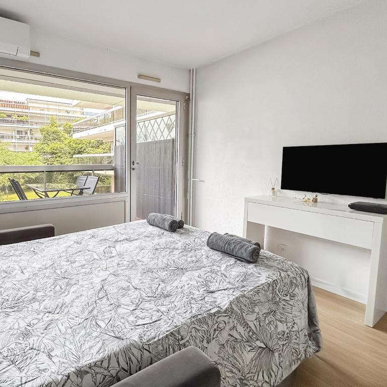 Studio 4 pers piscine plage à pied - Appartement - Vue sur Jardin - 24