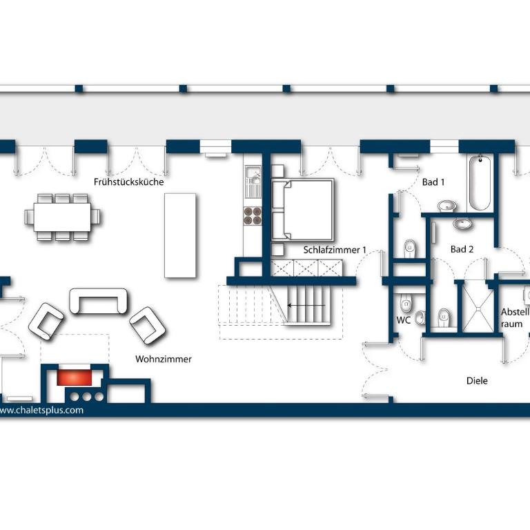 Clubhotel Hinterthal Lodge D9 - Apartment mit 3 Schlafzimmern und Aussicht - 5