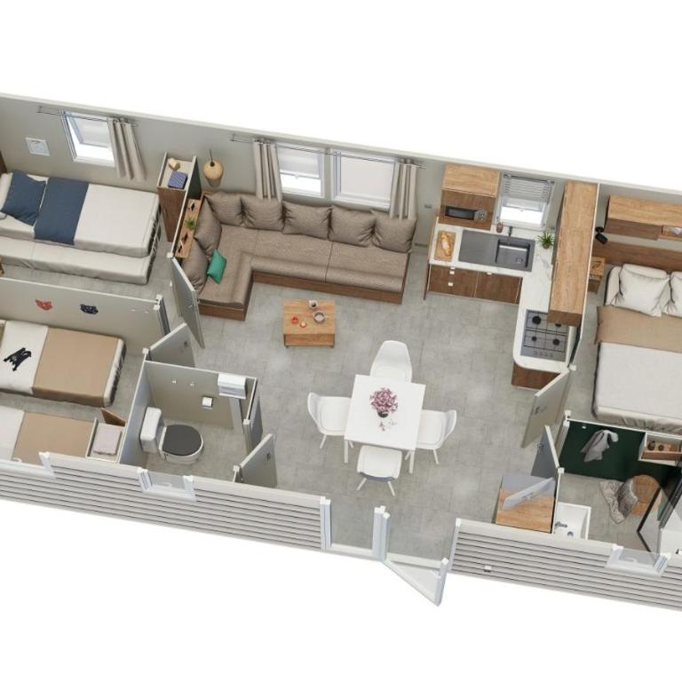 Rêve & Océan pour 6-8 pers, terrasse et piscine - Mobile Home - 4