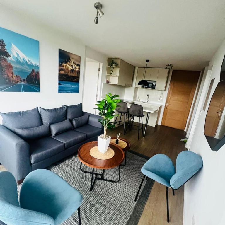 Comodo Depto con estacionamiento en Puerto Montt - Two-Bedroom Apartment with Balcony and Terrace - 1
