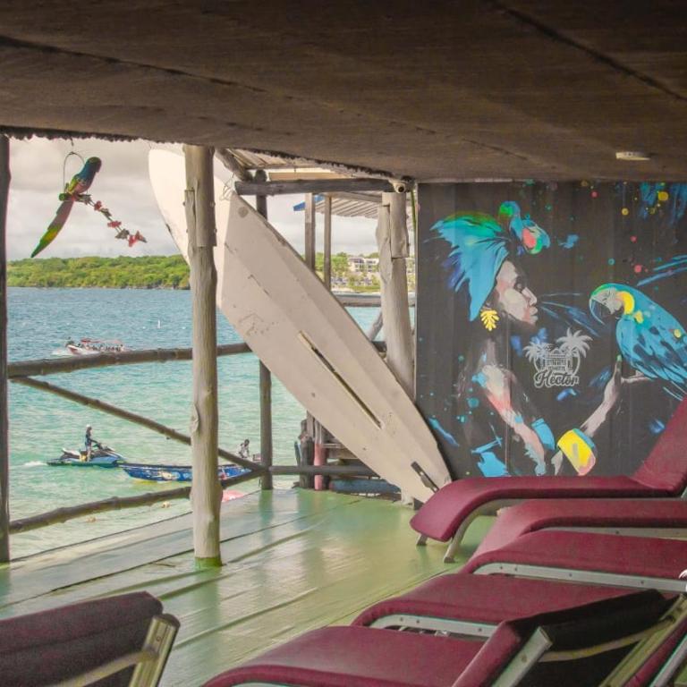 Baru Jet Set Beach & Hostal - Habitación Doble con balcón y vistas al mar - 4