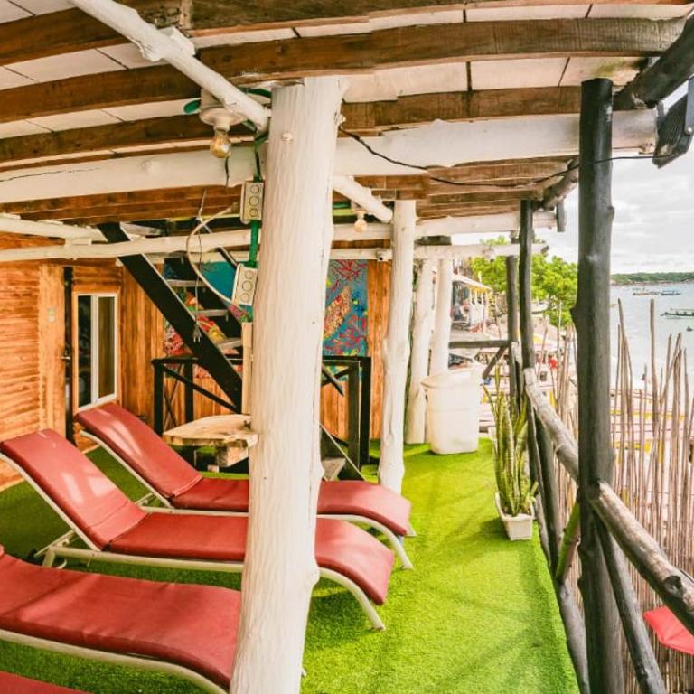 Baru Jet Set Beach & Hostal - Habitación Doble con balcón y vistas al mar - 5