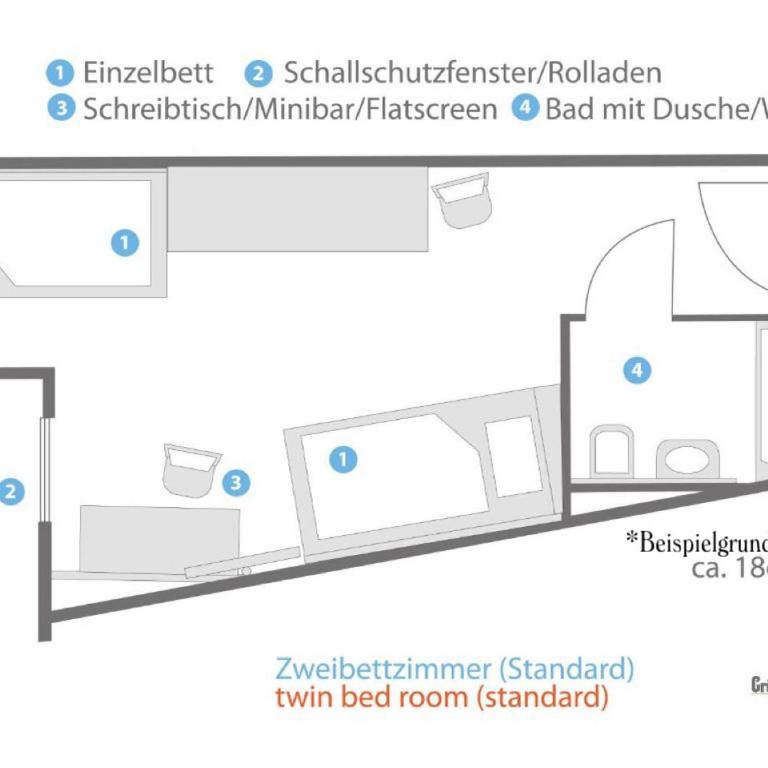 Hotel Grüner Baum - Zweibettzimmer - 4