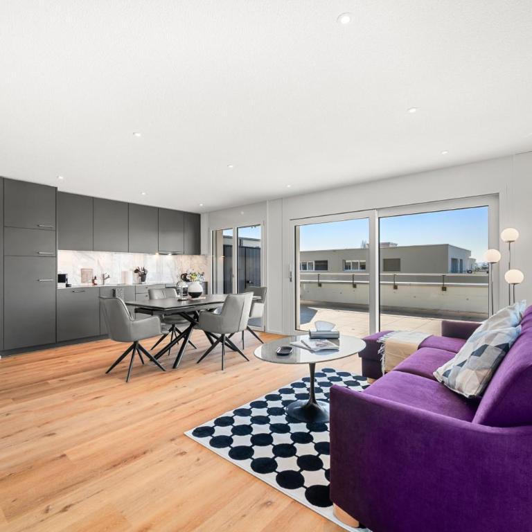 Penthouse Exclusif - Grande Terrasse - Avenches - Self Check-in - Superior Apartment mit Balkon - 1