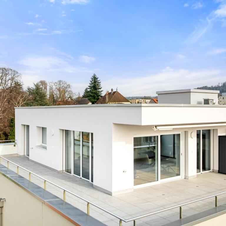 Penthouse Exclusif - Grande Terrasse - Avenches - Self Check-in - Superior Apartment mit Balkon - 11