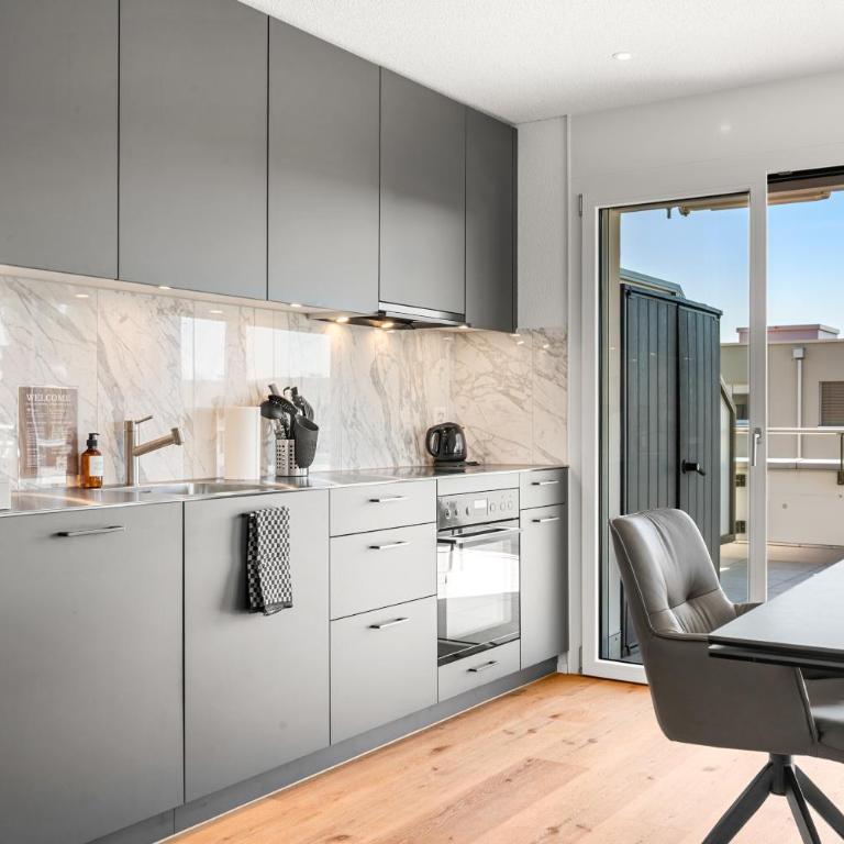 Penthouse Exclusif - Grande Terrasse - Avenches - Self Check-in - Superior Apartment mit Balkon - 6