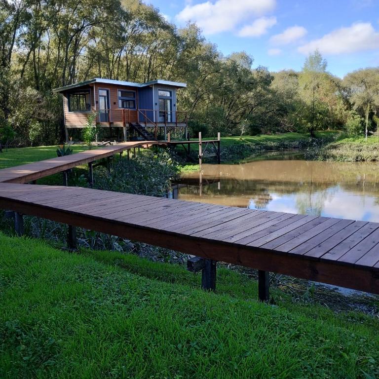 Verdeculturadelta Cabaña En Delta Tigre, Isla Muy Cerca Del Continente Con Pileta Y Playa Humeda , pet Friendly - Casa con 1 dormitorio - 1