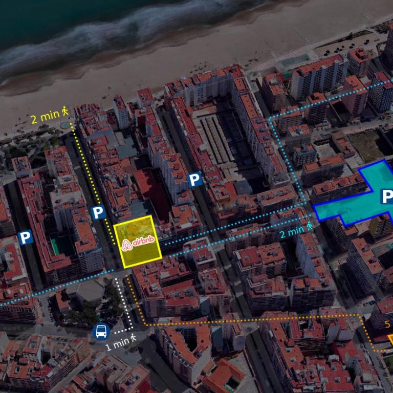Apartamento Soleado a 2 min de Playa con 2 AC y Terraza - Apartamento de 2 dormitorios - 17