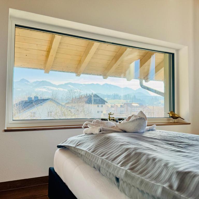 Berg Fux - 5 neue wohlfühl Ferienwohnungen mit Bergblick, Balkon, Parkplatz, nahe Oberstdorf - Apartment mit 3 Schlafzimmern und Bergblick - 15