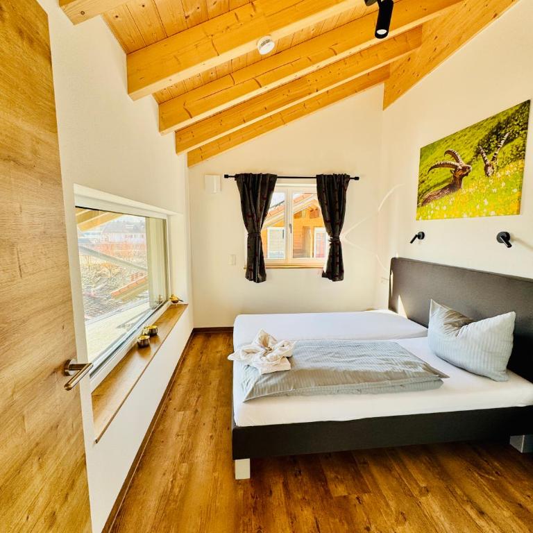 Berg Fux - 5 neue wohlfühl Ferienwohnungen mit Bergblick, Balkon, Parkplatz, nahe Oberstdorf - Apartment mit 3 Schlafzimmern und Bergblick - 4