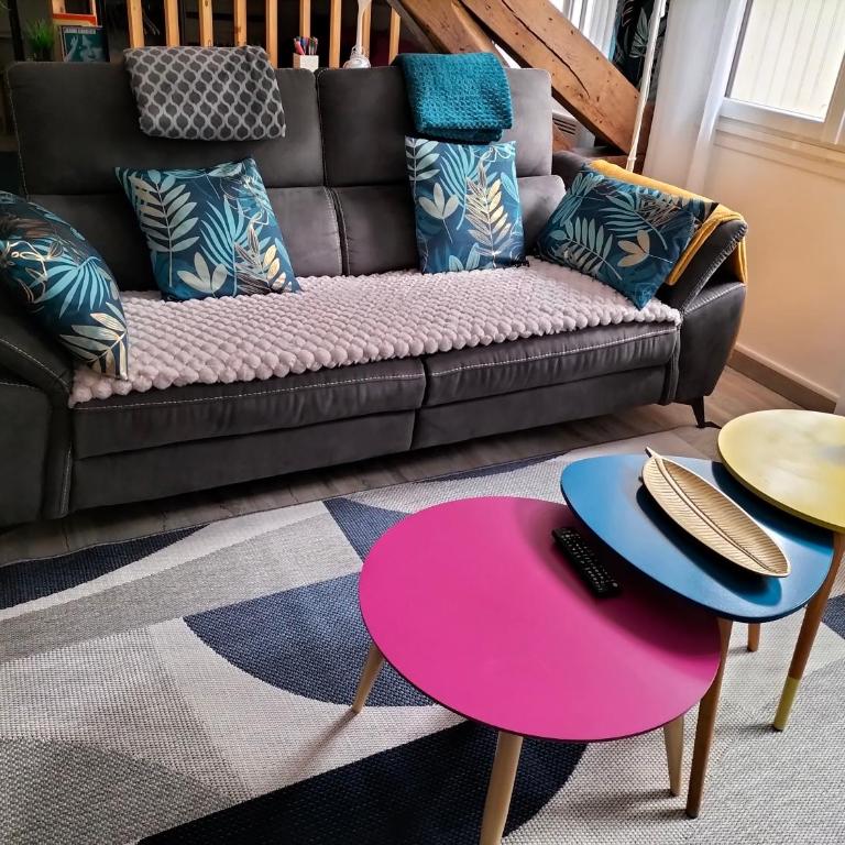 Près des Thermes de Bagnères de Bigorre, loft 3 étoiles, coloré et baigné de lumière - Loft - 5