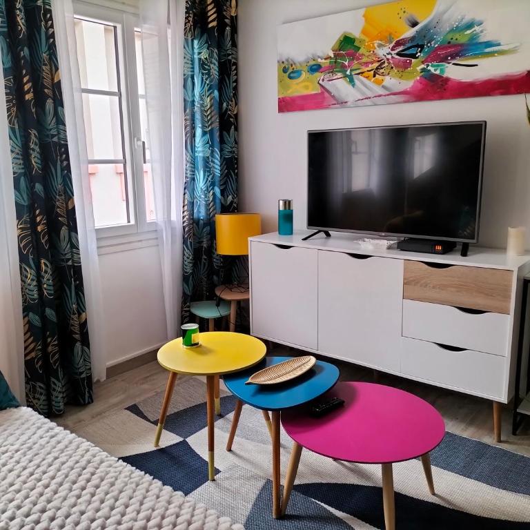 Près des Thermes de Bagnères de Bigorre, loft 3 étoiles, coloré et baigné de lumière - Loft - 1