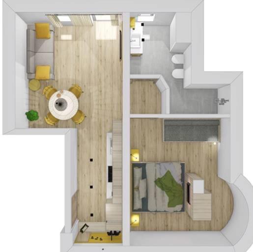 Hotel Lengsteinerhof - Appartamento con 1 Camera da Letto e Balcone - 12